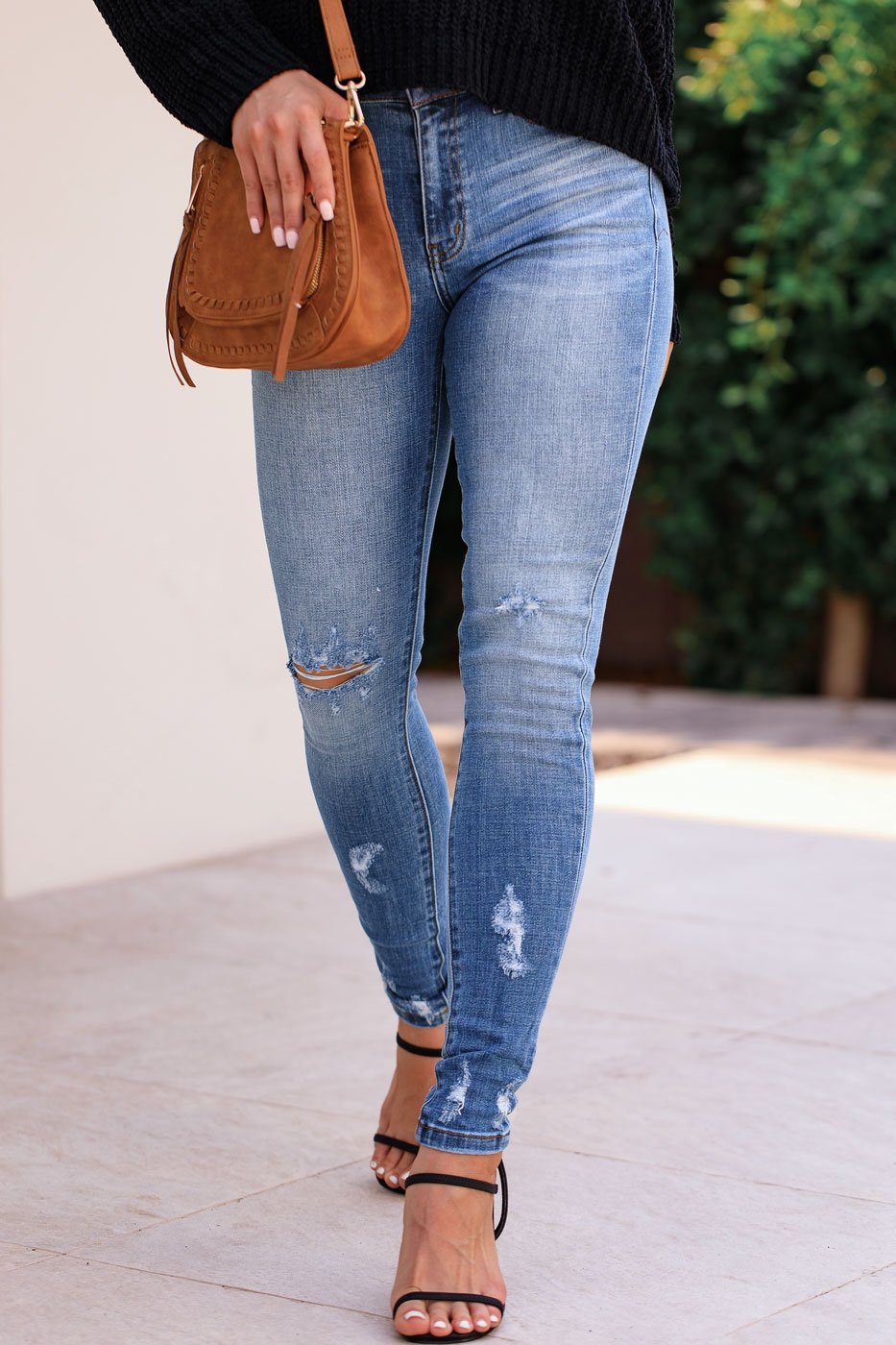 Lightly distressed shops jeans