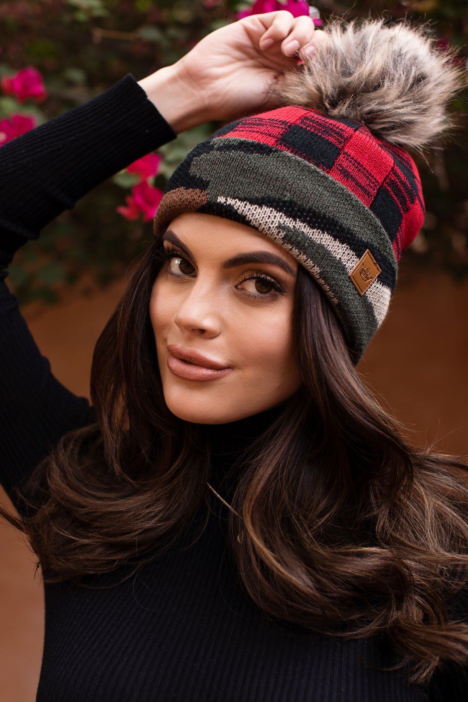  Camo and Plaid Beanie