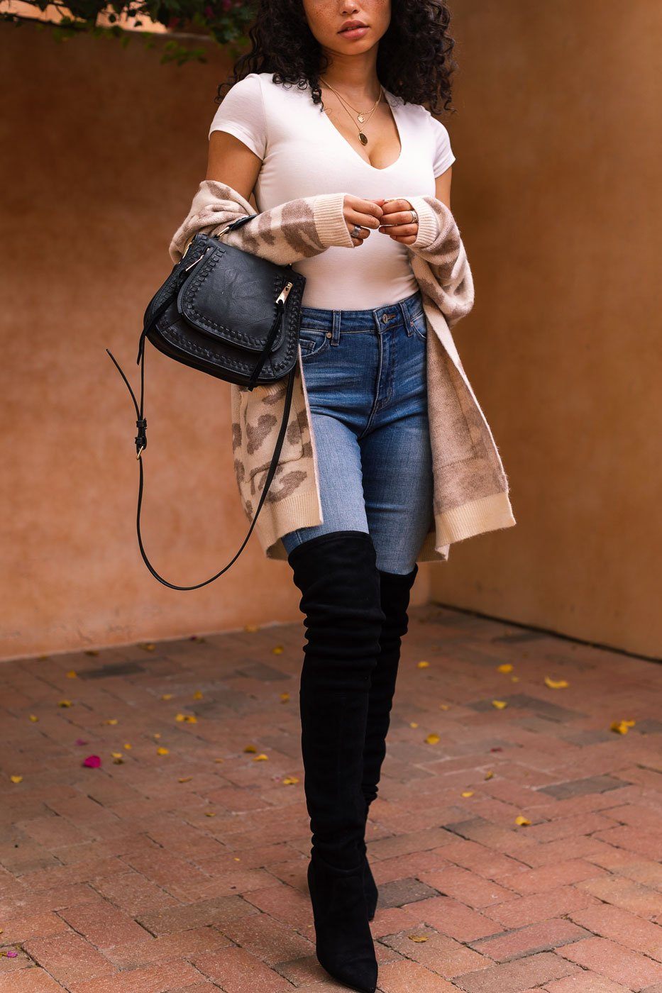 Taupe Leopard Cardigan