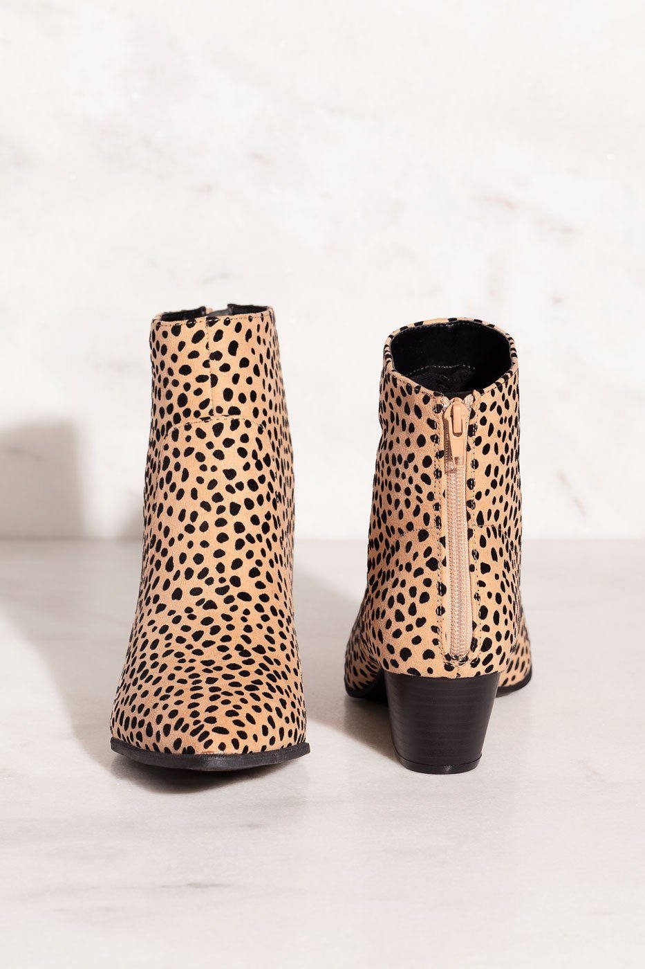 Booties on sale leopard print