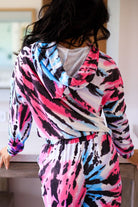  Tie-Dye Crop Hoodie