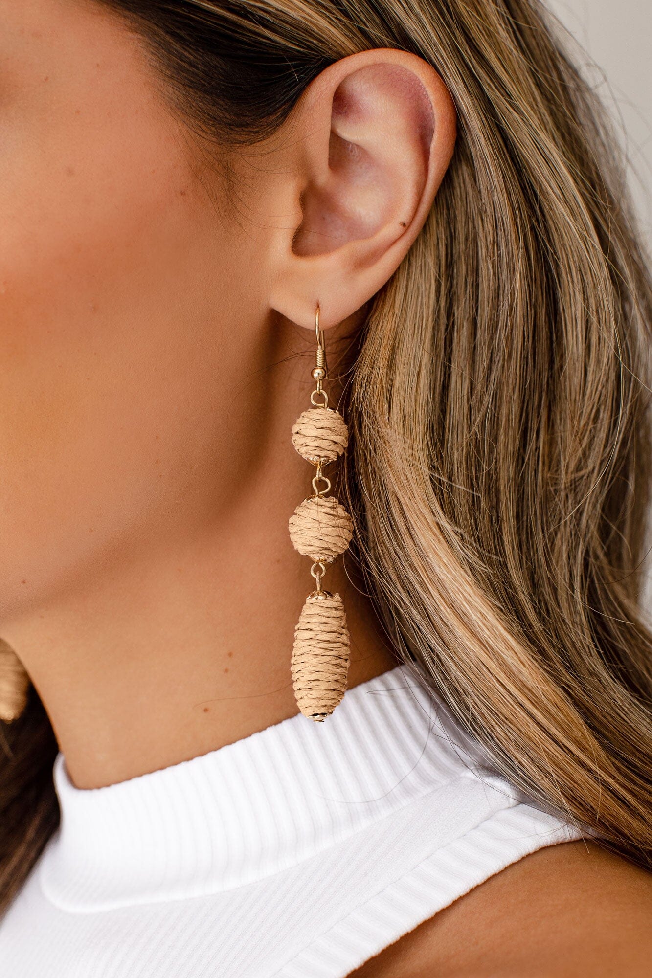 Taupe earrings clearance