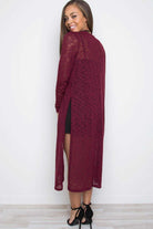 Cardigans - Waverly Knit Cardigan - Burgundy