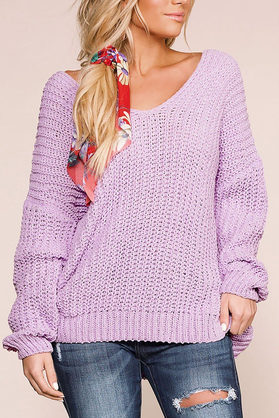 lavender oversized sweater