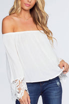 Lexi Off The Shoulder Top - White | Ambiance