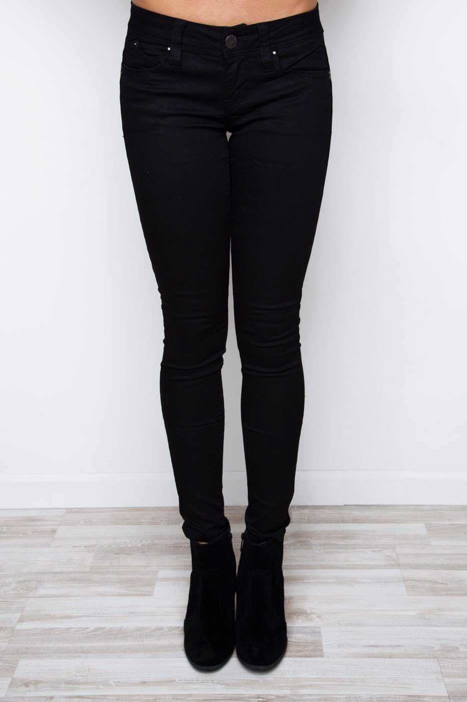 Pants - Claudia Skinny Lifter Jeans - Black