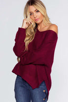 Sweaters - Hattie Sweater - Burgundy