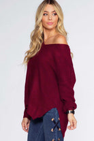 Sweaters - Hattie Sweater - Burgundy