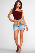 Tops - Ariana Top - Burgundy