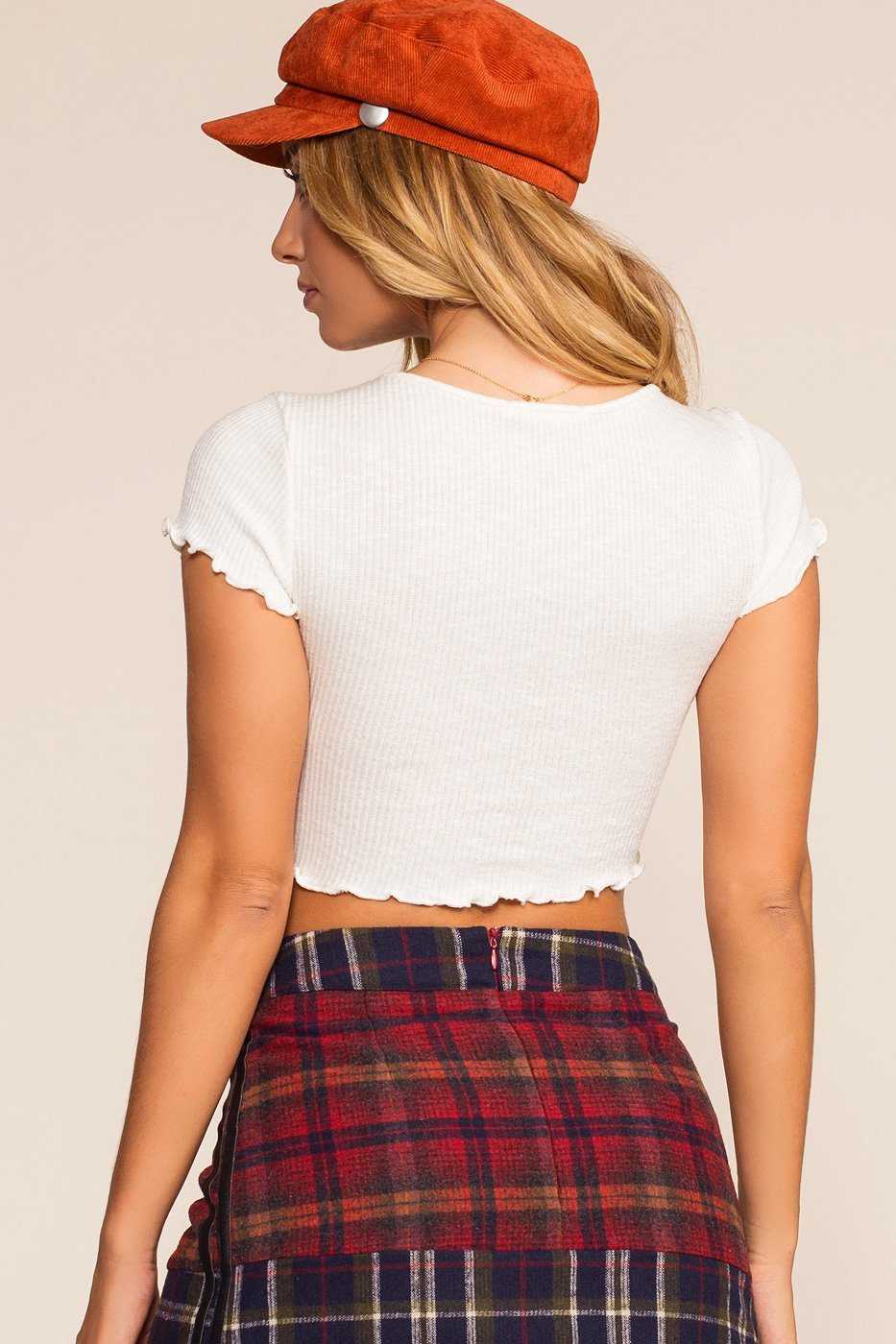 Tops - Danielle Crop Top - White