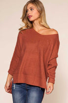 Tops - Ethel Sweater - Brick