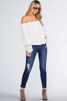 Tops - Lexi Off The Shoulder Top - White